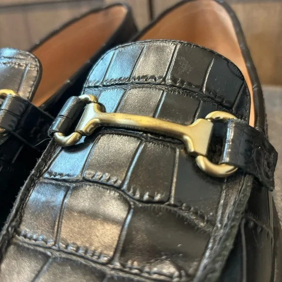 Madewell Black Loafers with Gold Buckle - Picture 6 of 12